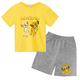 thumbnail image 3 of Conjunto de 2 piezas de camiseta y pantalones cortos con estampado de El Rey León Simba para niños y adolescentes, ropa informal de manga corta, traje de moda, 3 of 5