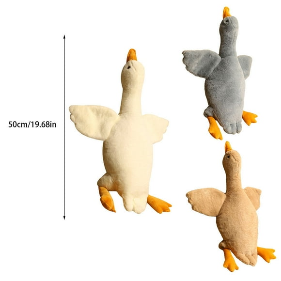 50cm Giant Duck Plush Toys Friendly Kids Cartoon Sleep Pillow Cute Stuffed Swan Goose Dolls Cushion Kids Birthday Christmas Toys White