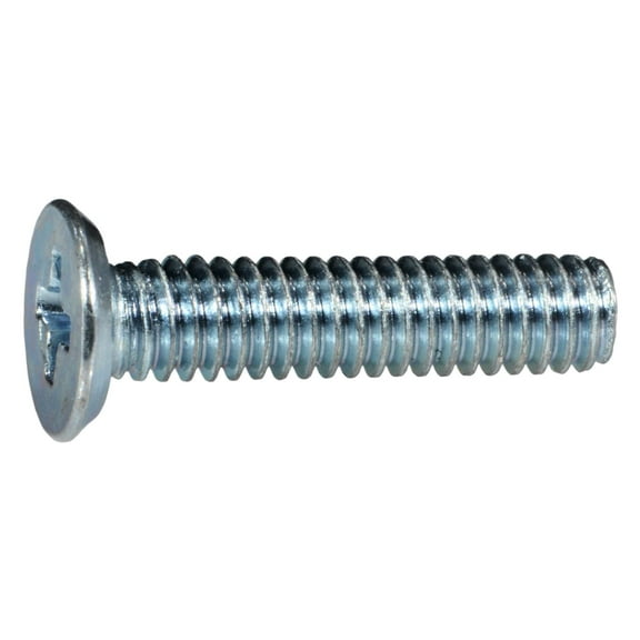 #8-32 x 3/4" Zinc Phillips Flat Undercut Head Machine Screws (20 pcs.)