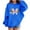 Blue, variant on Lorytime Hoodies for Girls with Bows Boys Christmas Sweatshirt Long Sleeve Tops Drop Shoulder Cute Pullover Yellow 7 Years