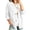 White -BB31, variant on Dwellite Cotton Linen Cardigan for Women Lightweight V Neck Classic Button Front Breathable Stretch Relaxed Fit Casual White S