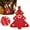 Red, variant on ZOURIH 1 Pcs Christmas Tree Cutlery Bags Flatware Holder Silverware Holders Cutlery Pockets Xmas Tree Felt Tableware Knife fork Covers for Christmas Holiday Party Dinner Table Decor,Green