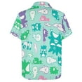 thumbnail image 4 of Badtz Maru Men's Hawaiian Shirts Short Sleeve Button Down Casual Shirts Summer Tropical Aloha Beach Shirts, 4 of 7