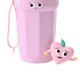 thumbnail image 2 of Taza De Café Termos para agua Taza de Camping de dibujos animados de 450ML, taza de vacío portátil, recipiente para bebidas de acero inoxidable (rosa), 2 of 5