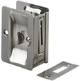 thumbnail image 1 of SHIQI-Richelieu Hardware 1701ANPSBC Onward Pocket Door Pull, Privacy Lock, 3 1/4 in (82 mm), Rectangular, Antique Nickel, 1 of 4