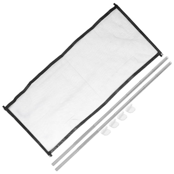 OATIPHO 1Set Black Pet Safety Guard Mesh Gate Nylon Stainless Steel for Home Indoor Use
