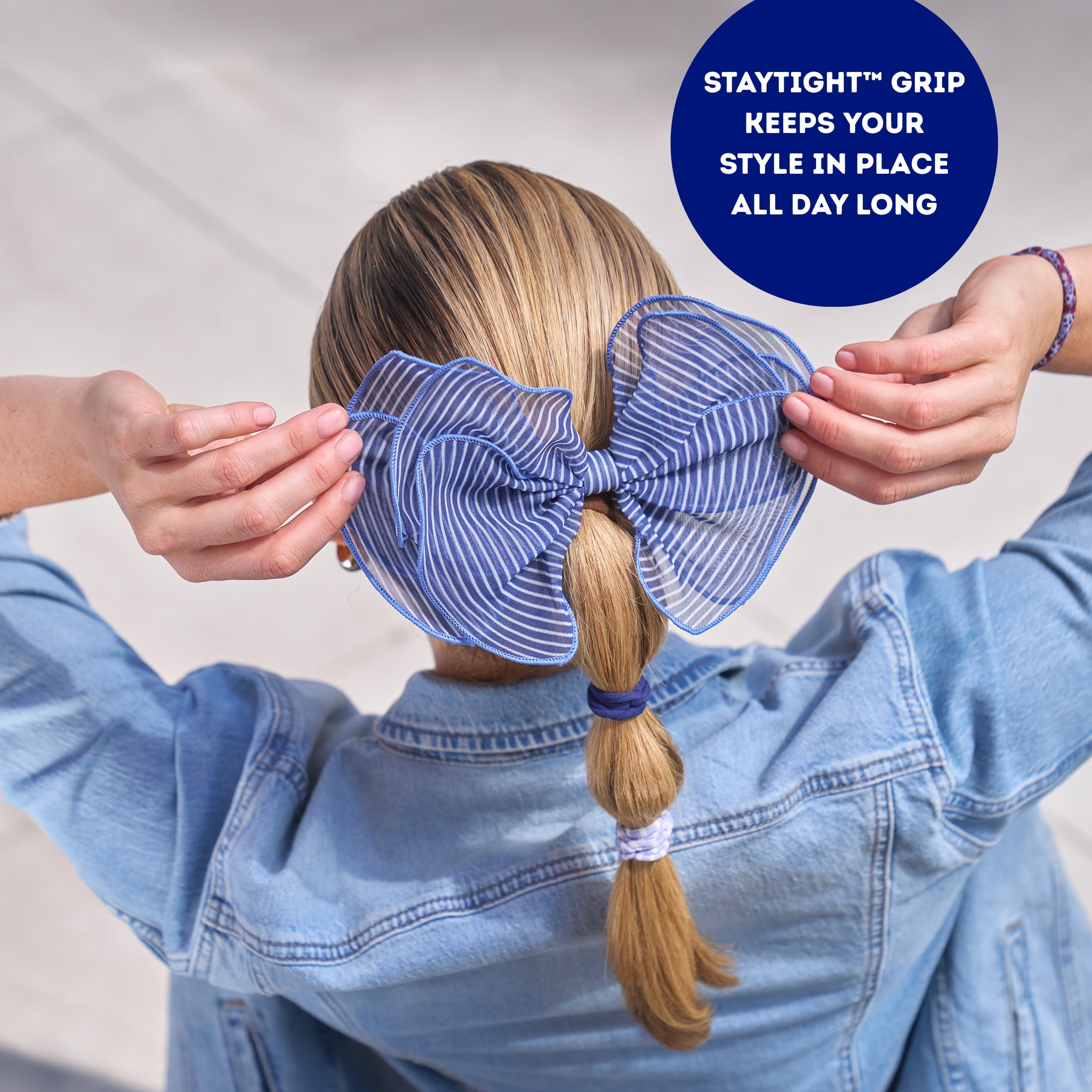 Goody x Lee Pain-Free Bow Barrette Clip, Easy Styling for All Hair Types, 1 Count