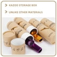 thumbnail image 3 of NIAIZEK 5Pcs Shock Absorption Paper Kazoo Box Light Yellow Portable Musical Instrument Container, 3 of 7