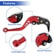 thumbnail image 5 of Palanca de freno de embrague corta de motocicleta Unique Bargains para Yamaha R7 YZF-R7 2021-2024 2025 de aleación de aluminio sólida roja, 5 of 7