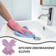 thumbnail image 2 of 3 pares de guantes de lavaplatos de látex guantes de limpieza de cocina guantes de tareas domésticas alargadas guantes de látex, 2 of 6