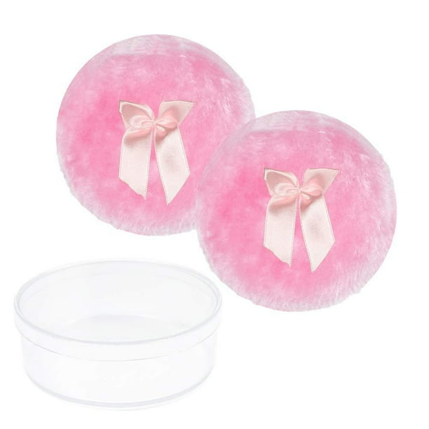 2 Pack 4.12 Inch Large Powder Puff Soft Plush Powder Puff Body Puff