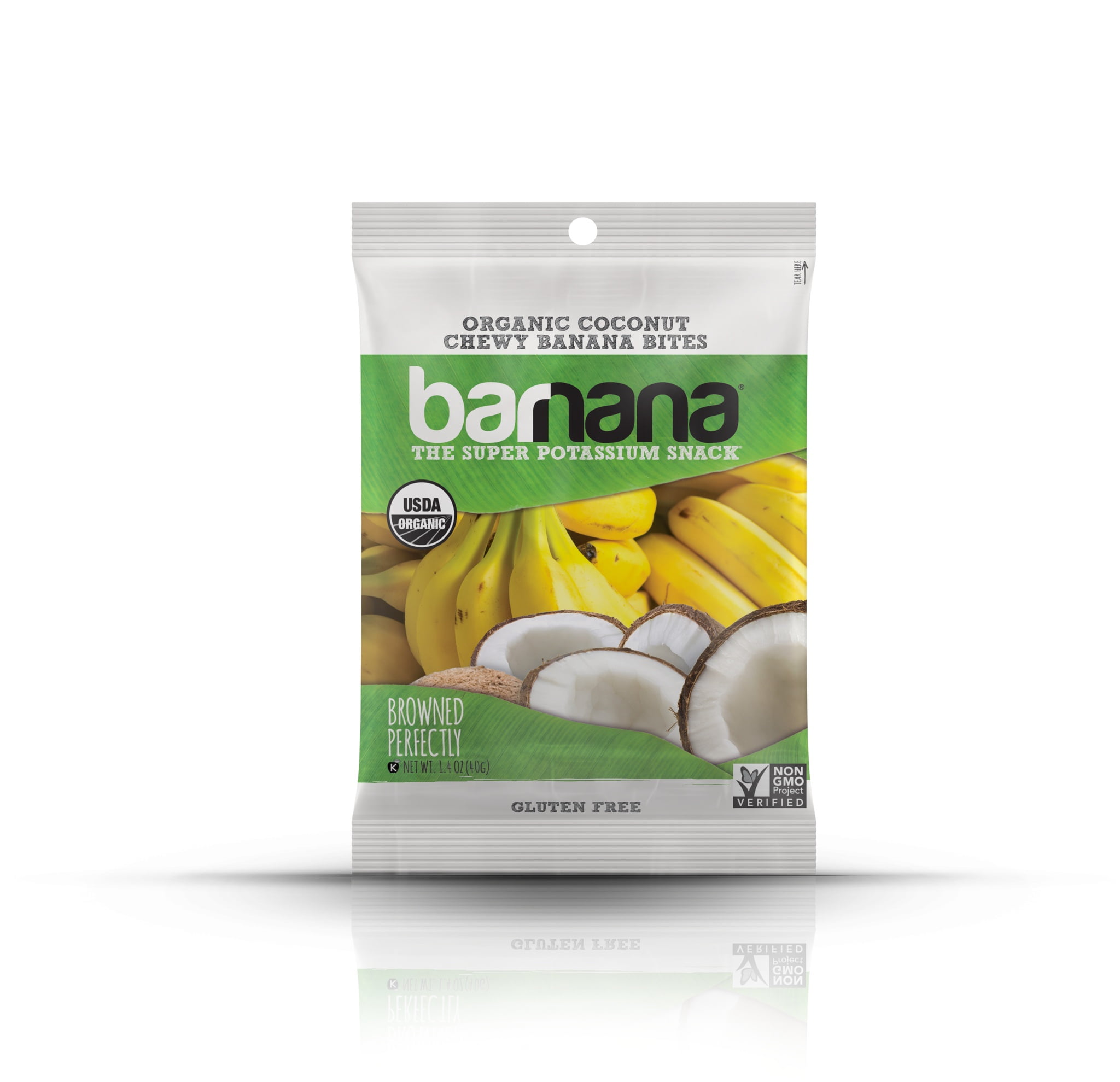 Barnana Organic Chewy Banana Bites, Coconut, 1.4 Ounce, 12 Count by