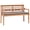 Dark gray, variant on vidaXL Solid Teak Wood Batavia Bench Outdoor Garden Loung Seating 47.2"/59.1"