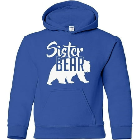 Custom Apparel House Sister Bear Hoodie Youth Childrens Girls Soft Hoodie Unisex Sweatshirt Royal XL Custom Apparel House Sister Bear Hoodie Youth Childrens Girls Soft Hoodie Unisex Sweatshirt Royal XL