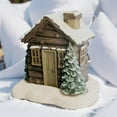 thumbnail image 4 of Brûleur d'Encens en Forme de Cabane en Rondins, Brûleur d'Encens de Noël Village, Brûleur de Cônes d'Encens en Résine avec 2 Cônes d'Encens, Diffuseur d'Aromathérapie Décoration de Table, 4 of 6