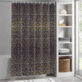 thumbnail image 6 of Vintage Brown Small Stall Shower Curtain, Waterproof Shower Curtains for Bathroom, Retro Abstract Mediterranean Style Art Washable Fabric Bath Curtain for Bathtub Decoration with Hooks 36x72 Inches, 6 of 9