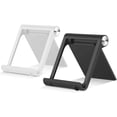 thumbnail image 1 of 2-piece Tablet Holder, Multi-angle Portable Phone Holder, Compatible with Multiple Models-03-Black&White, 1 of 7
