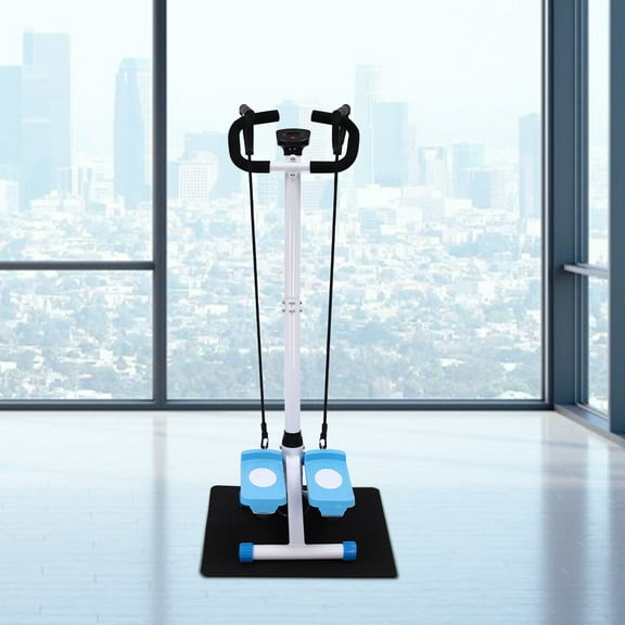 Fitness Stepper Exercise Stepping Machine With the Four Anti-slip Foot Sleeves Fitness Stepper With Handlebars