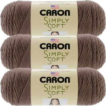 Caron Simply Soft Solids Yarn-Taupe, Multipack Of 3