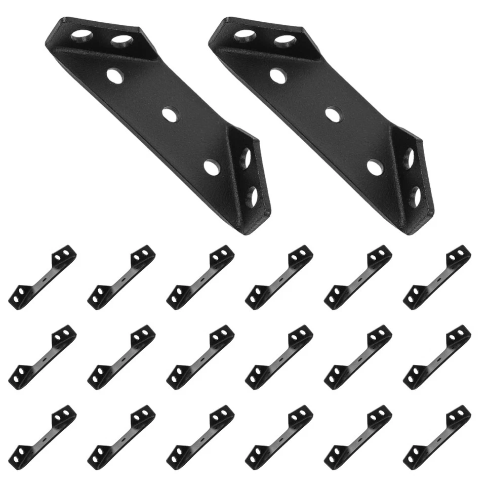Corner Connector Floating Shelf Bracket Wire Brackets Black Brace