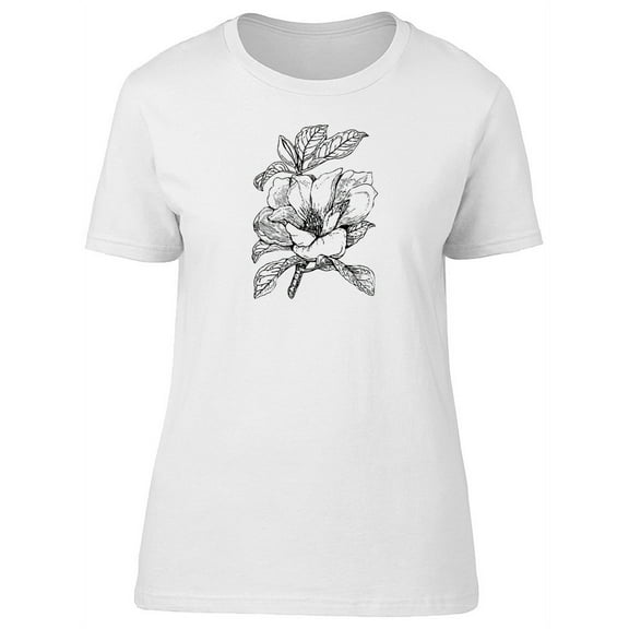 Magnolia Grandiflora Flower T-Shirt Women -Image by Shutterstock, Female Small