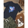 thumbnail image 3 of Cool Cartoon Shark W Jetpack T-Shirt Toddler -Image by Shutterstock,  2 Toddler, 3 of 4