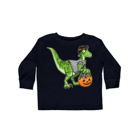 

Inktastic Trick or Treat Franken-Raptor Gift Toddler Boy or Toddler Girl Long Sleeve T-Shirt