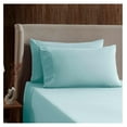 thumbnail image 3 of Split King Sheets for Adjustable Beds - 5 Piece Split King Sheets Set, Deep Pocket, Hotel Luxury, Extra Soft, Breathable and Cooling, Light Blue Split King Bed Sheets, 3 of 9
