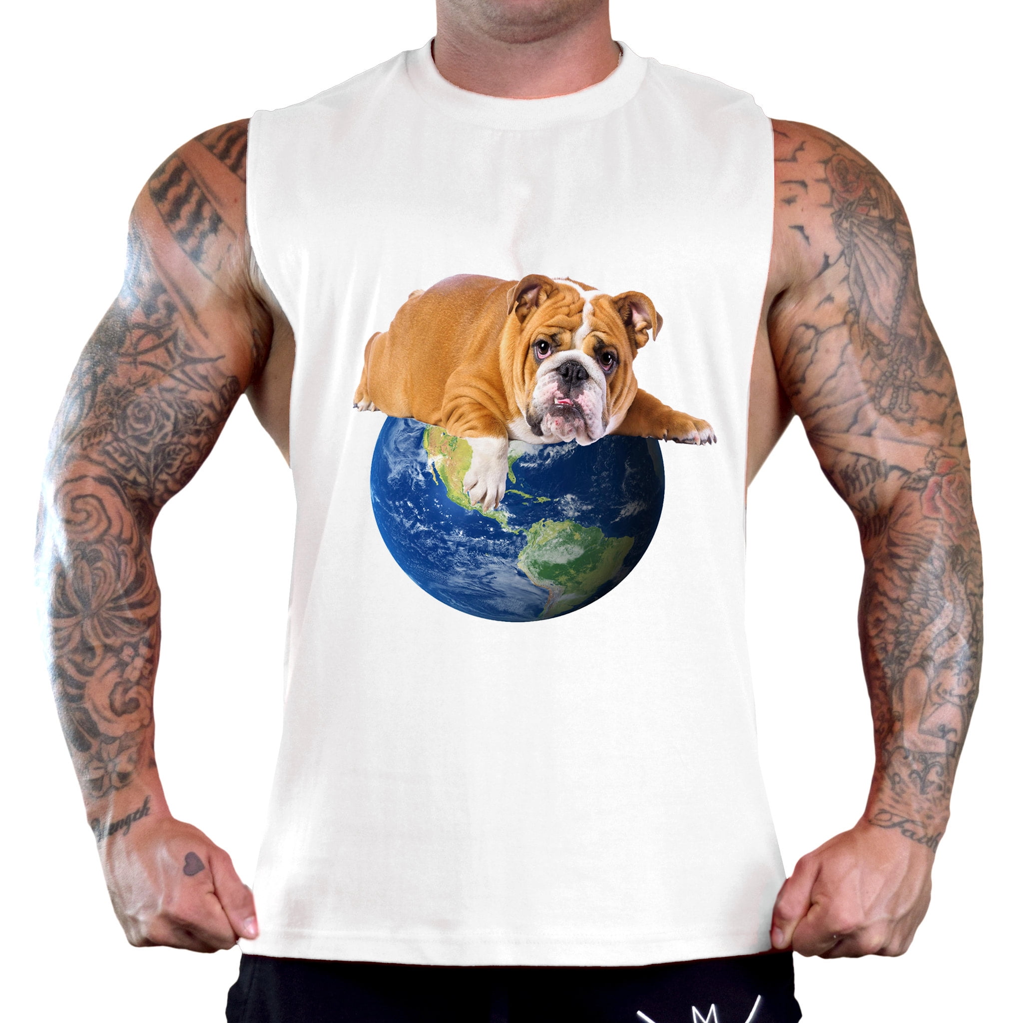 Love Is English Bulldog Hanes Tagless Tee T-Shirt 