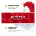 thumbnail image 4 of Árbol Navidad Pino Navideño Gorro de Santa Esquimal Rojo y Blanco 1.8m + Esfera Escarchada, 4 of 6