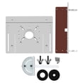 thumbnail image 1 of Placa de inserción para mesa de fresadora de aleación de aluminio, soportes deslizantes para sierra de mesa y madera Estilo B, 1 of 9