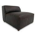thumbnail image 2 of Moe's Home Collection Form Slipper Chair Espresso Brown Leather, 2 of 7