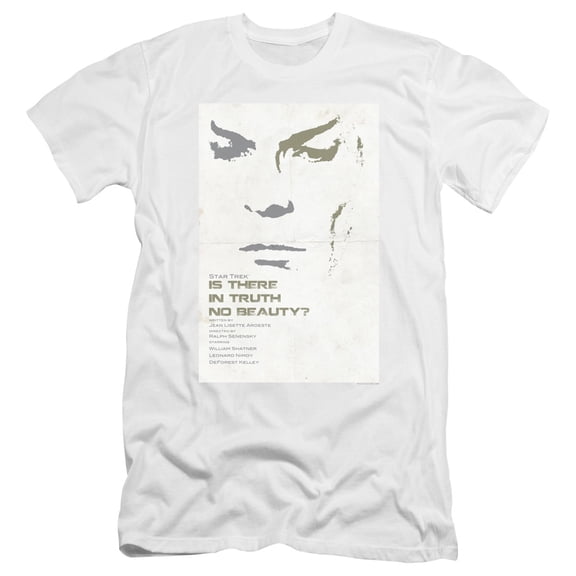Star Trek Tos Episode 60 Premium Canvas Adult Slim Fit 30/1 T-Shirt White