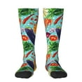 thumbnail image 2 of Lsque Vegetable Printed Crew Socks Men's Women's LightWeight Thin Casual Calf Socks ,Knee High Socks,Cotton Socks, 2 of 9