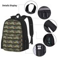thumbnail image 3 of Easygdp Largemouth Bass Fish Mochila para Niños y Niñas con Set de Caja de Almuerzo y Estuche para Lápices 3 en 1, Mochila Escolar Estampada para Adolescentes, 3 of 7