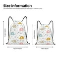 thumbnail image 4 of Kdxio Little Elephant Print Drawstring Backpack Bag,Waterproof Draw String Back Sack, Gym Drawstring Bags Swim Bag For Unisex, 4 of 9