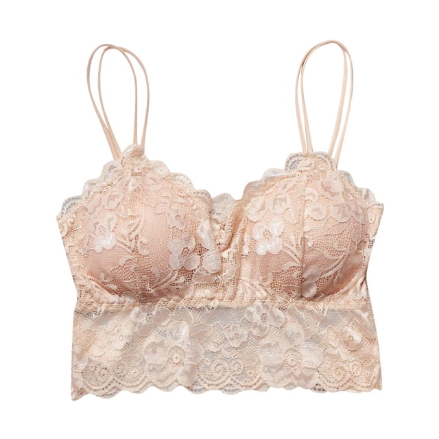 Harpily 2025 Intimates Ladies' Lace Strapless Underwear Strapless Padded Back Large Size