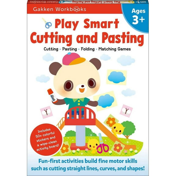 Play Smart Play Smart Cutting and Pasting Age 3 : Preschool Activity Workbook with Stickers for Toddlers Ages 3, 4, 5: Build Strong, (Paperback)