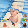 thumbnail image 6 of sixwipe 12 Pack Rubber Ducks for Bath, Bath Toy Duck for Kids,  Floating Duck Bath Toys, Bath Tub Pool Toys in Multiple Characters,  Showers Classroom Incentives, Summer Beach and Pool Activity, 6 of 7