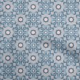 thumbnail image 1 of oneOone Georgette Viscose Grayish Blue Fabric Asian Block Diy Clothing Quilting Fabric Print Fabric By Yard 42 Inch Wide, 1 of 4