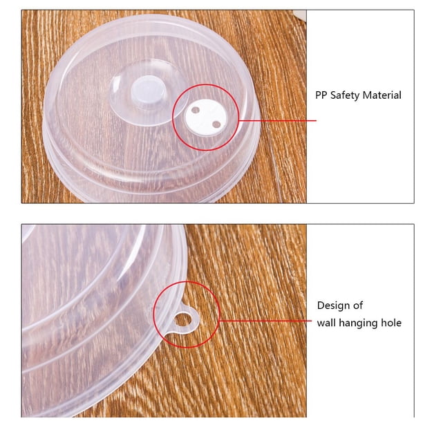 Cubierta de repuesto Cateissary para microondas lavable antisalpicaduras 23x5.5 cm