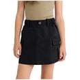 thumbnail image 5 of OGLCCG Girls Cargo Mini Skirts Teens Summer Elastic Waist Pencil Skirts with Pockets Trendy Cotton Casual Bodycon Y2k Skirts 3-14 Years, 5 of 5