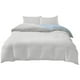 thumbnail image 2 of Set de ropa de cama tamaño queen, tela lavada de poliéster | Juego de edredón suave de 4 piezas | Funda de colcha moderna transpirable de doble cara, sábanas, fundas de almohada | Cuidado fácil, 2 of 6