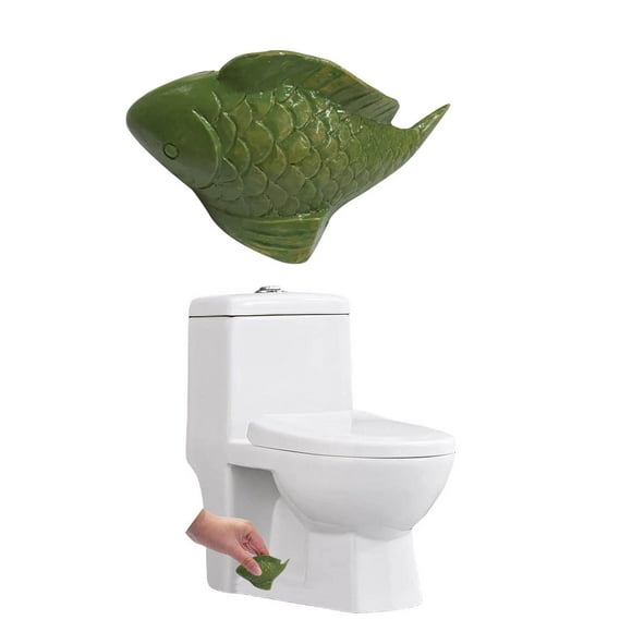 tumgatte Ceramic Fish Toilet Floor Caps 1Pcs Toilet Caps Cute Fish Bathroom Decor Sea Themed Gadgets For The Toilet Easy Installation Toilet Replacement Clearance