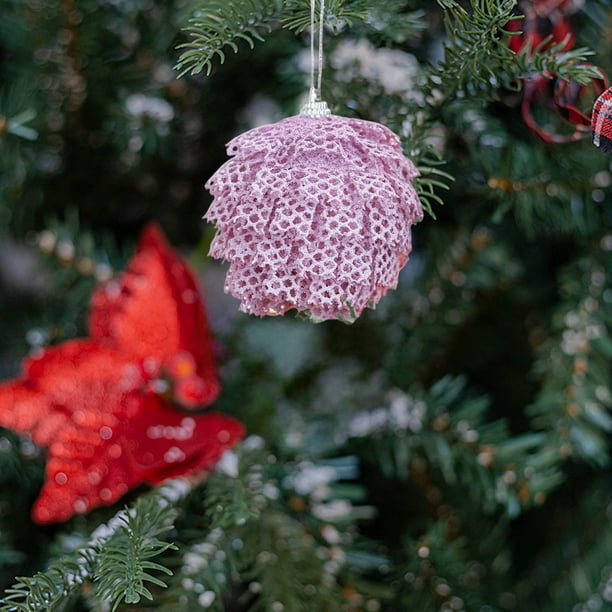 Colgante Navideño de Espuma Morada | 7 Cm | Material de Espuma Seguro | Decoración Navideña - Xmj251029002B