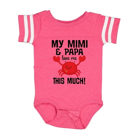 

Inktastic Mimi and Papa Love Me Crab Gift Baby Boy or Baby Girl Bodysuit