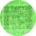 thumbnail image 1 of Ahgly Company Indoor Round Persian Green Traditional Area Rugs, 3' Round, 1 of 1