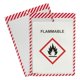 thumbnail image 1 of Porta tickets de tienda C-Line con rayas de seguridad rayas rojas blancas 9 x 12 25 BX 44104, 1 of 2