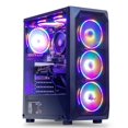 thumbnail image 1 of Pre-Owned MXZ Gaming PC Computer AMD Ryzen 5 3500X 3.6GHz,RX580,B450M,8GB DDR4 3200,NVME 500G SSD, 6RGB Fans, Wifi,Win 11 Ready,Gamer Desktop Computer, 1 of 1