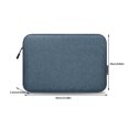 thumbnail image 4 of Jumpingount Bolsa para tableta de 14/15/17 pulgadas, organizador electrónico a prueba de golpes, funda para portátil, Cable impermeable, funda Bolsas de mensajero y de hombro Azul 14-15 pulgadas, 4 of 6